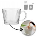 Filiżanka szklanka ryflowana duża 400 ml 1szt SZK156 Filiżanka szklanka ryflowana duża 400 ml 1szt SZK156