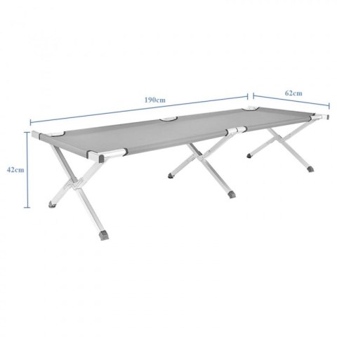 Łóżko turystyczne, polowe, kanadyjka 190 x 62cm składane w pokrowcu AR04SZ Łóżko turystyczne, polowe, kanadyjka 190 x 62cm składane w pokrowcu AR04SZ