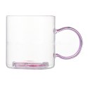 Szklanka termiczna z brokatowtym kwiatkiem w środku 250 ml - SZK143 Szklanka termiczna z brokatowtym kwiatkiem w środku 250 ml - SZK143