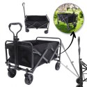 Wózek transportowy składany, metalowy, przyczepka ogrodowa 72x47x68-87cm AR07CZ Wózek transportowy składany, metalowy, przyczepka ogrodowa 72x47x68-87cm AR07CZ