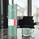 ZESTAW TERMOS Z 3 KUBKAMI zapakowany na prezent, 500 ml zielony BD24ZIE ZESTAW TERMOS Z 3 KUBKAMI zapakowany na prezent, 500 ml zielony BD24ZIE