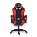 Fotel gamingowy obrotowy z podnóżkiem EC GAMING masażer KO24CZE Fotel gamingowy obrotowy z podnóżkiem EC GAMING masażer KO24CZE
