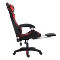 Fotel gamingowy obrotowy z podnóżkiem EC GAMING masażer KO24CZE Fotel gamingowy obrotowy z podnóżkiem EC GAMING masażer KO24CZE