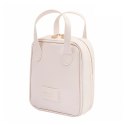 Kosmetyczka organizer na kosmetyki z rączką 17x7x19cm kremowa KS128B Kosmetyczka organizer na kosmetyki z rączką 17x7x19cm kremowa KS128B