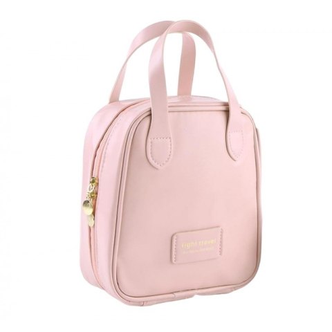 Kosmetyczka organizer na kosmetyki z rączką 17x7x19cm różowa KS128R Kosmetyczka organizer na kosmetyki z rączką 17x7x19cm różowa KS128R