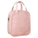 Kosmetyczka organizer na kosmetyki z rączką 17x7x19cm różowa KS128R Kosmetyczka organizer na kosmetyki z rączką 17x7x19cm różowa KS128R