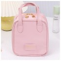 Kosmetyczka organizer na kosmetyki z rączką 17x7x19cm różowa KS128R Kosmetyczka organizer na kosmetyki z rączką 17x7x19cm różowa KS128R