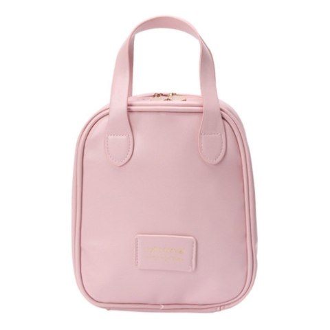 Kosmetyczka organizer na kosmetyki z rączką 17x7x19cm różowa KS128R Kosmetyczka organizer na kosmetyki z rączką 17x7x19cm różowa KS128R