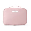 Kosmetyczka rozkładana elegancka kuferek etui pudrowy róż KS87 Kosmetyczka rozkładana elegancka kuferek etui pudrowy róż KS87