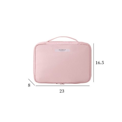 Kosmetyczka rozkładana elegancka kuferek etui pudrowy róż KS87 Kosmetyczka rozkładana elegancka kuferek etui pudrowy róż KS87