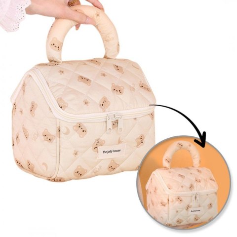 Kosmetyczka rozkładana elegancka kuferek pikowana BEAR KS131K Kosmetyczka rozkładana elegancka kuferek pikowana BEAR KS131K