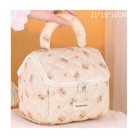 Kosmetyczka rozkładana elegancka kuferek pikowana BEAR KS131K Kosmetyczka rozkładana elegancka kuferek pikowana BEAR KS131K