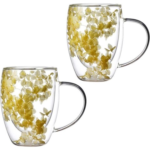 Szklanka termiczna z kwiatami w środku, hortensje 300 ml 1szt SZK153 Szklanka termiczna z kwiatami w środku, hortensje 300 ml 1szt SZK153