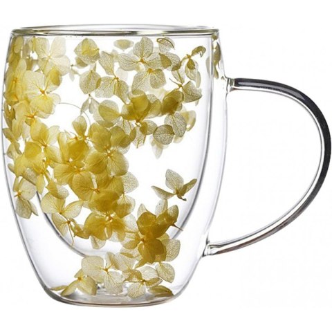 Szklanka termiczna z kwiatami w środku, hortensje 300 ml 1szt SZK153 Szklanka termiczna z kwiatami w środku, hortensje 300 ml 1szt SZK153