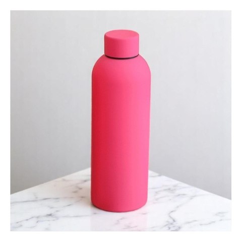 Bidon, butelka termiczna 500ML, stal nierdzewna z powłoką SOFT TOUCH fuksja BD46F Bidon, butelka termiczna 500ML, stal nierdzewna z powłoką SOFT TOUCH fuksja BD46F