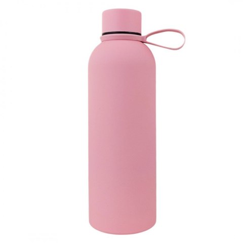 Bidon, butelka termiczna 500ML, stal nierdzewna z powłoką SOFT TOUCH jasny róż BD46R Bidon, butelka termiczna 500ML, stal nierdzewna z powłoką SOFT TOUCH jasny róż BD46R