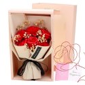 Bukiet zapachowych kwiatów mydlanych w pudełku 6 szt. flower box BUK09CZE Bukiet zapachowych kwiatów mydlanych w pudełku 6 szt. flower box BUK09CZE