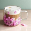 Szklanka termiczna z hortensją w środku fiolet 180 ml 1szt SZK172 Szklanka termiczna z hortensją w środku fiolet 180 ml 1szt SZK172