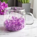 Szklanka termiczna z hortensją w środku fiolet 180 ml 1szt SZK76 Szklanka termiczna z hortensją w środku fiolet 180 ml 1szt SZK76