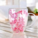 Szklanka termiczna z hortensją w środku róż 300 ml 1szt SZK77 Szklanka termiczna z hortensją w środku róż 300 ml 1szt SZK77