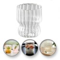 Szklanka ryflowana, puchar z falowanymi ściankami 260 ml 1szt SZK51 Szklanka ryflowana, puchar z falowanymi ściankami 260 ml 1szt SZK51