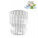 Szklanka ryflowana, puchar z falowanymi ściankami 260 ml 1szt SZK51 Szklanka ryflowana, puchar z falowanymi ściankami 260 ml 1szt SZK51