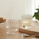 Szklanka ryflowana, puchar z falowanymi ściankami 260 ml 1szt SZK51 Szklanka ryflowana, puchar z falowanymi ściankami 260 ml 1szt SZK51