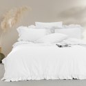 Pościel bawełniana OPTIC WHITE/160x200(P) STONEWASHED Pościel bawełniana OPTIC WHITE/160x200(P) STONEWASHED