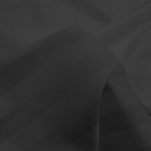 Poszewka satyna bambusowo-bawełniana STRIPE BLACK/70x80 z listwą Poszewka satyna bambusowo-bawełniana STRIPE BLACK/70x80 z listwą