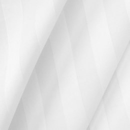 Poszewka satyna bambusowo-bawełniana STRIPE WHITE/70x80 z listwą