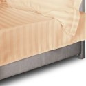 Prześcieradło satyna bambusowo-bawełniana STRIPE BEIGE/160x240 Prześcieradło satyna bambusowo-bawełniana STRIPE BEIGE/160x240