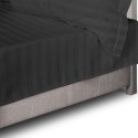 Prześcieradło satyna bambusowo-bawełniana STRIPE BLACK/220x260 Prześcieradło satyna bambusowo-bawełniana STRIPE BLACK/220x260