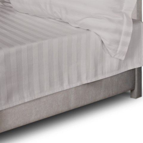 Prześcieradło satyna bambusowo-bawełniana STRIPE GREY/160x240 Prześcieradło satyna bambusowo-bawełniana STRIPE GREY/160x240