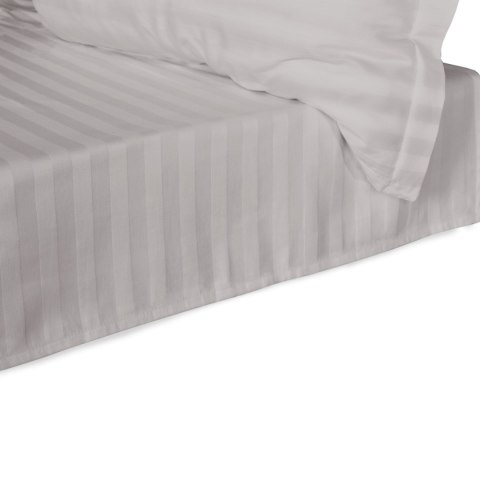 Prześcieradło satyna bambusowo-bawełniana STRIPE GREY/160x240 Prześcieradło satyna bambusowo-bawełniana STRIPE GREY/160x240