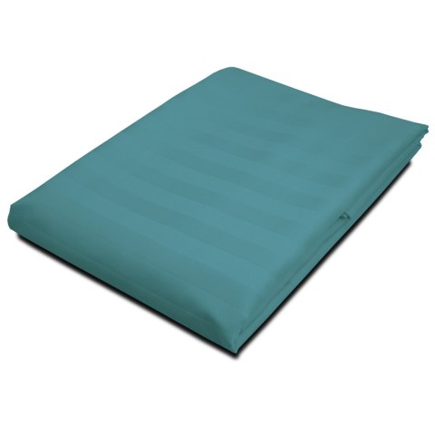 Prześcieradło satyna bambusowo-bawełniana STRIPE SEA TURQUOISE/220x260 Prześcieradło satyna bambusowo-bawełniana STRIPE SEA TURQUOISE/220x260