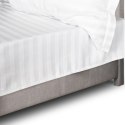 Prześcieradło satyna bambusowo-bawełniana STRIPE WHITE/160x240 Prześcieradło satyna bambusowo-bawełniana STRIPE WHITE/160x240