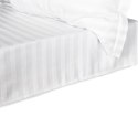 Prześcieradło satyna bambusowo-bawełniana STRIPE WHITE/160x240 Prześcieradło satyna bambusowo-bawełniana STRIPE WHITE/160x240