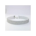 NASZYJNIK CHOKER KRYSZTAŁKI 1,6 CM SREBRNY NASZYJNIK CHOKER KRYSZTAŁKI 1,6 CM SREBRNY