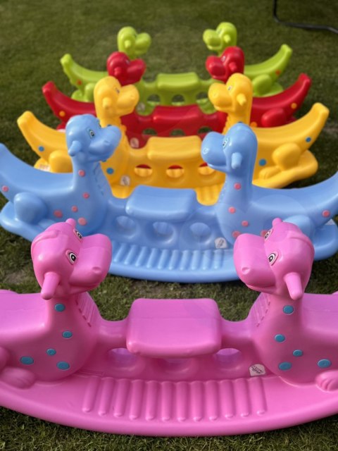 WOOPIE Bujak Wieloosobowy Dino Huśtawka Równoważna Niebieska WOOPIE Bujak Wieloosobowy Dino Huśtawka Równoważna Niebieska