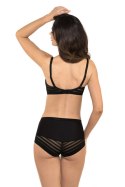 Biustonosz push up Biustonosz usztywniany Model Luna B4 Black - Gorteks Biustonosz push up Biustonosz usztywniany Model Luna B4 Black - Gorteks