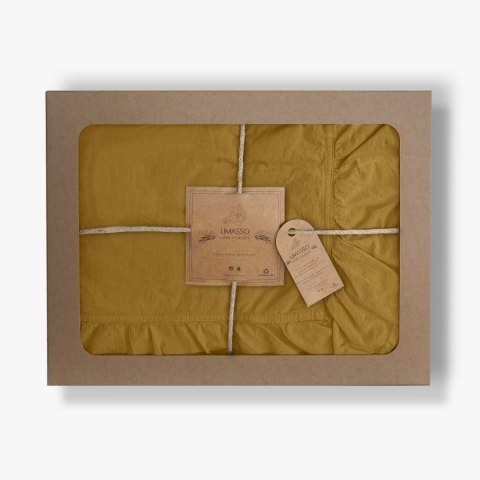Pościel bawełniana ECRU OLIVE/220x200(P) STONEWASHED Pościel bawełniana ECRU OLIVE/220x200(P) STONEWASHED