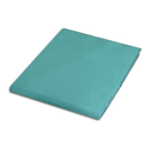 Prześcieradło satyna bawełniana ciemny turkus 042/160x220 Prześcieradło satyna bawełniana ciemny turkus 042/160x220