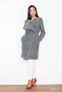 Płaszcz Damski Model M408 Grey - Figl Płaszcz Damski Model M408 Grey - Figl