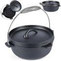 Kociołek żeliwny z pokrywką 25 cm, 3,5 l Kociołek żeliwny z pokrywką 25 cm, 3,5 l