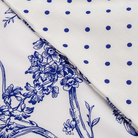Pościel satyna bawełniana(P) BLUE BLANC/220x200 LUXURY Pościel satyna bawełniana(P) BLUE BLANC/220x200 LUXURY