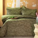 Pościel satyna bawełniana(P) GREEN GREEN/160x200 LUXURY Pościel satyna bawełniana(P) GREEN GREEN/160x200 LUXURY