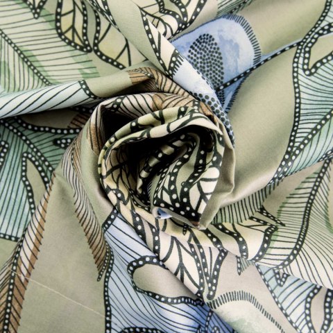 Pościel satyna bawełniana(P) GRETA GREEN/160x200 LUXURY PREMIUM Pościel satyna bawełniana(P) GRETA GREEN/160x200 LUXURY PREMIUM