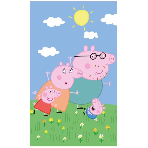 Ręcznik przedszkolny dla dziecka 30x50 Świnka Peppa family Ręcznik przedszkolny dla dziecka 30x50 Świnka Peppa family