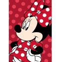 Koc flanelowy 100x150 Myszka Minnie czerwony (coral) Koc flanelowy 100x150 Myszka Minnie czerwony (coral)