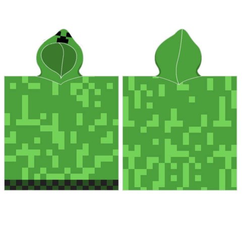 Ręcznik bawełniany ponczo z kapturem 50x115 Minecraft Ręcznik bawełniany ponczo z kapturem 50x115 Minecraft